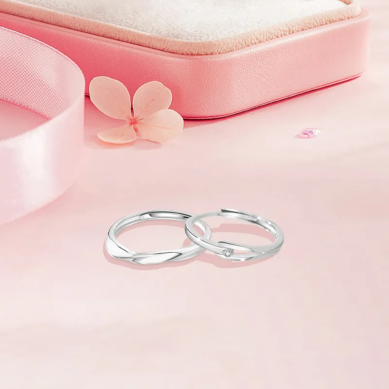 BLANK IN BLANK Sterling Silver Rings Unisex-4