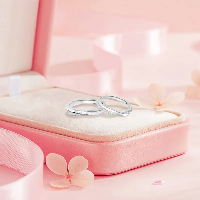 BLANK IN BLANK Sterling Silver Rings Unisex-4