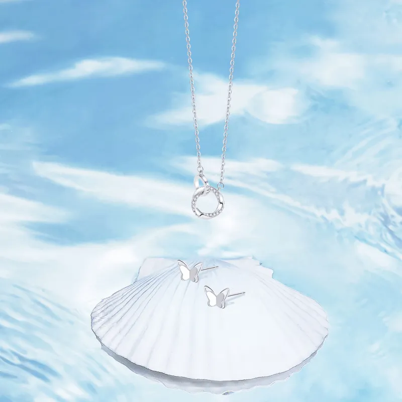 BLANK IN BLANK Sterling Silver Necklaces Women's Birthday Bestie Couple Gift For Girl-4