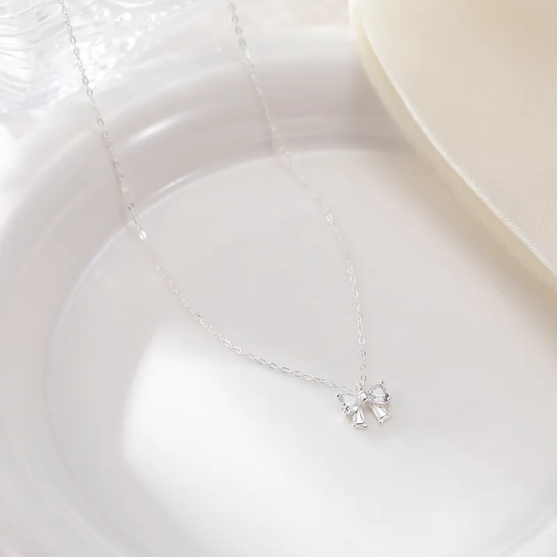 Silver Trim Sterling Silver Necklaces Women's-5