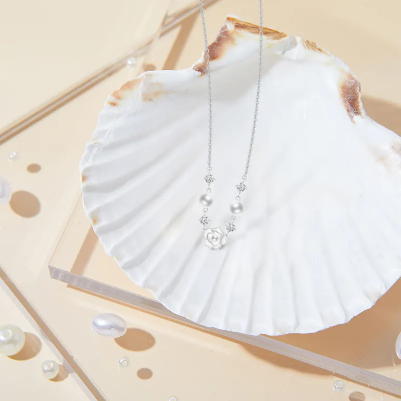 BLANK IN BLANK Zircon Necklaces Women's Couple Bestie Girlfriend Birthday Anniversary Box-3
