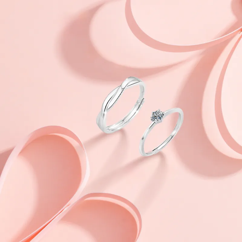 BLANK IN BLANK Sterling Silver Rings Unisex Birthday Confession To Girlfriend-3