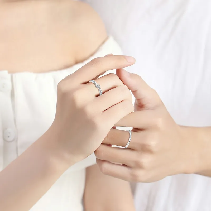 BLANK IN BLANK Sterling Silver Rings Unisex-1