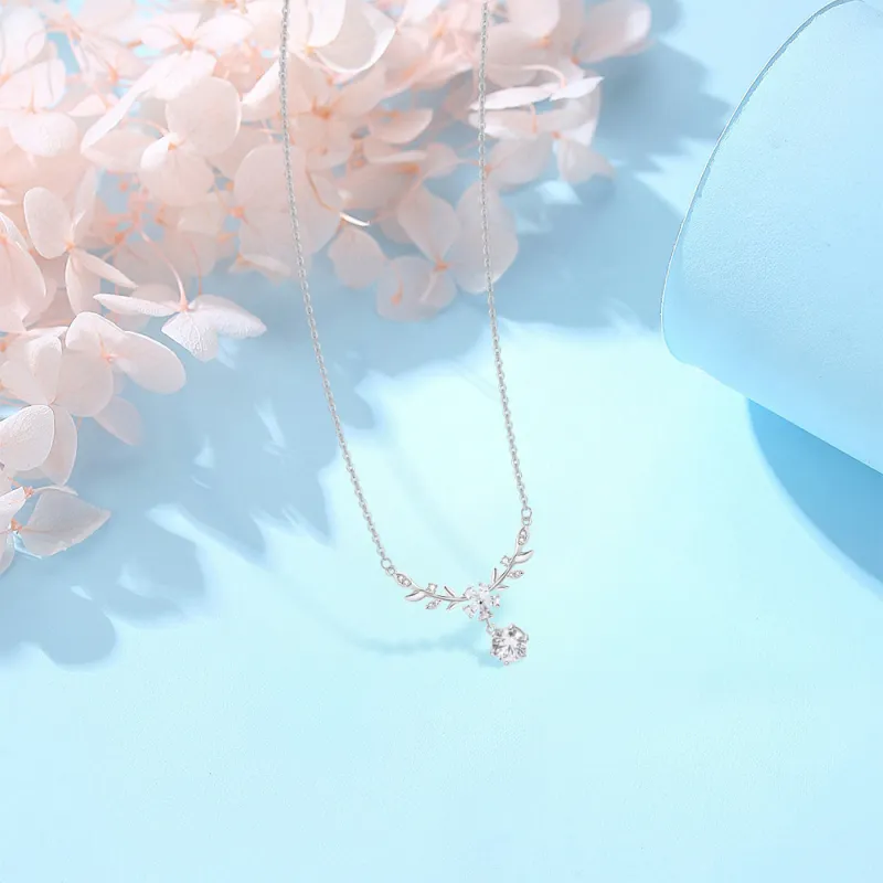 BLANK IN BLANK Sterling Silver Necklaces Women's Bestie Girlfriend Couple Box-3