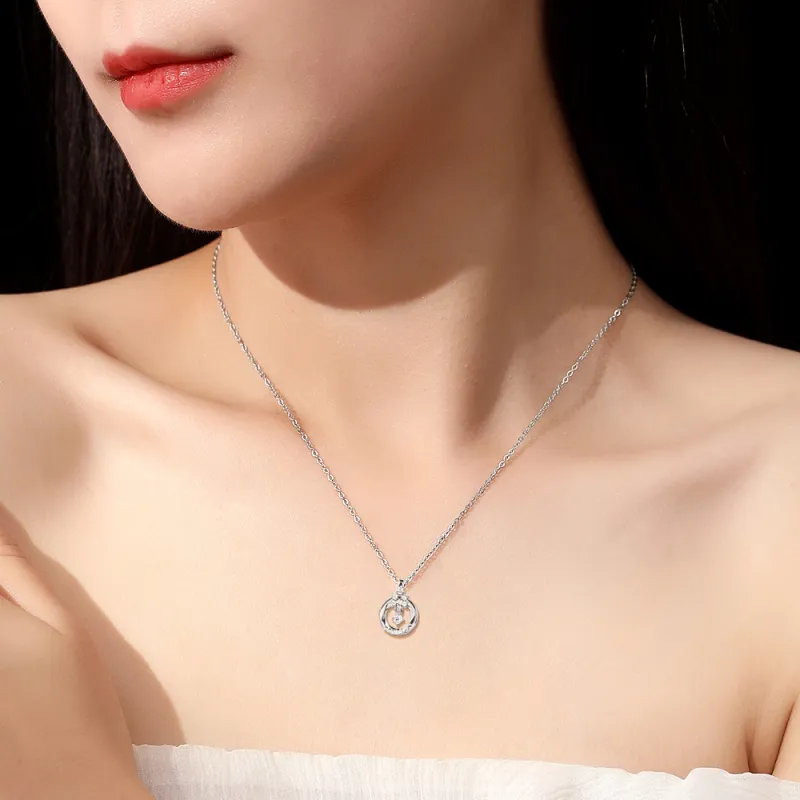 BLANK IN BLANK Zircon Necklaces Women's Anniversary Birthday Bestie Gift Girl-1