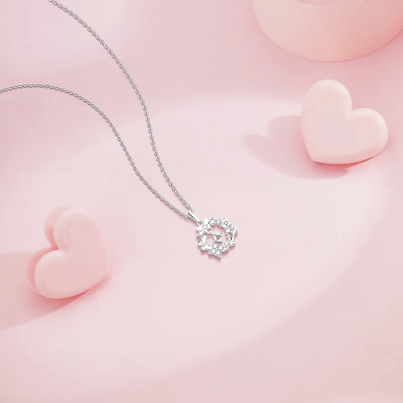 BLANK IN BLANK Sterling Silver Necklaces Women's Bestie Girlfriend Couple Birthday Box-3