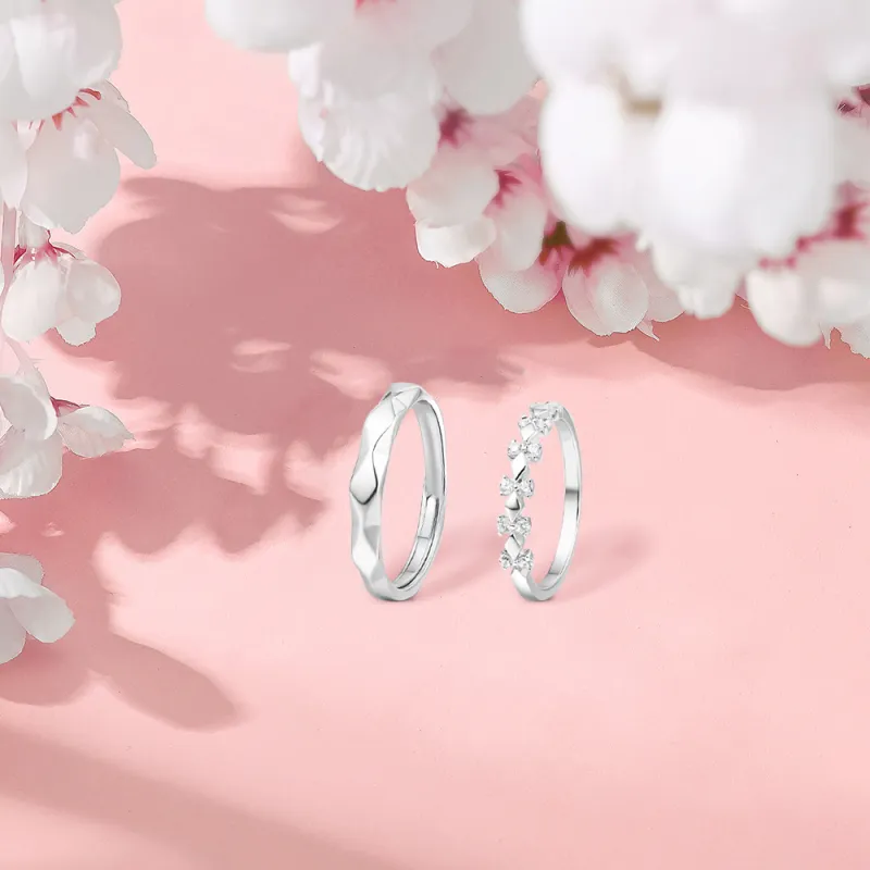 BLANK IN BLANK Sterling Silver Rings Unisex Girlfriend's Birthday-3