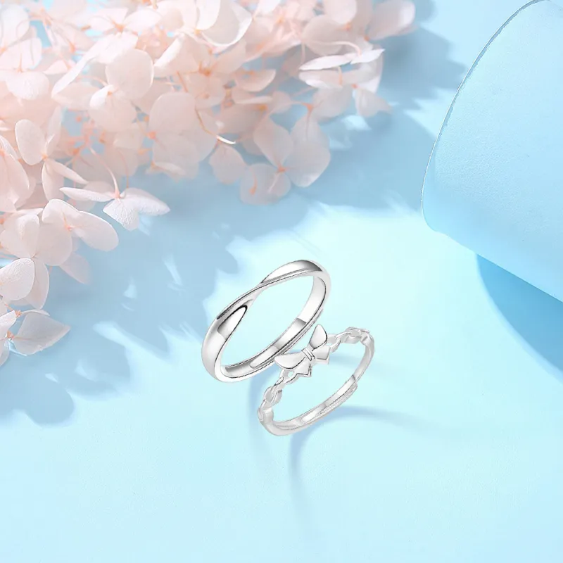 BLANK IN BLANK Sterling Silver Rings Unisex-3
