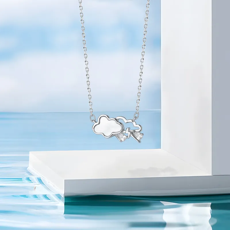Kelanxi Sterling Silver Necklaces Women's-5