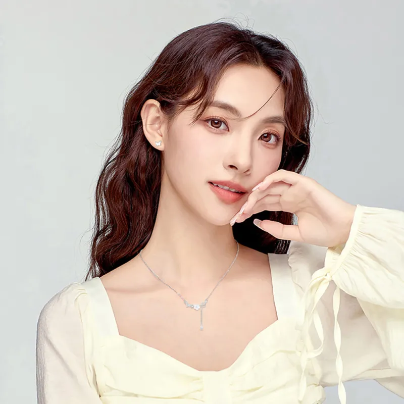 BLANK IN BLANK Zircon Necklaces Women's Bestie Girlfriend Couple Birthday Gift Girl-1