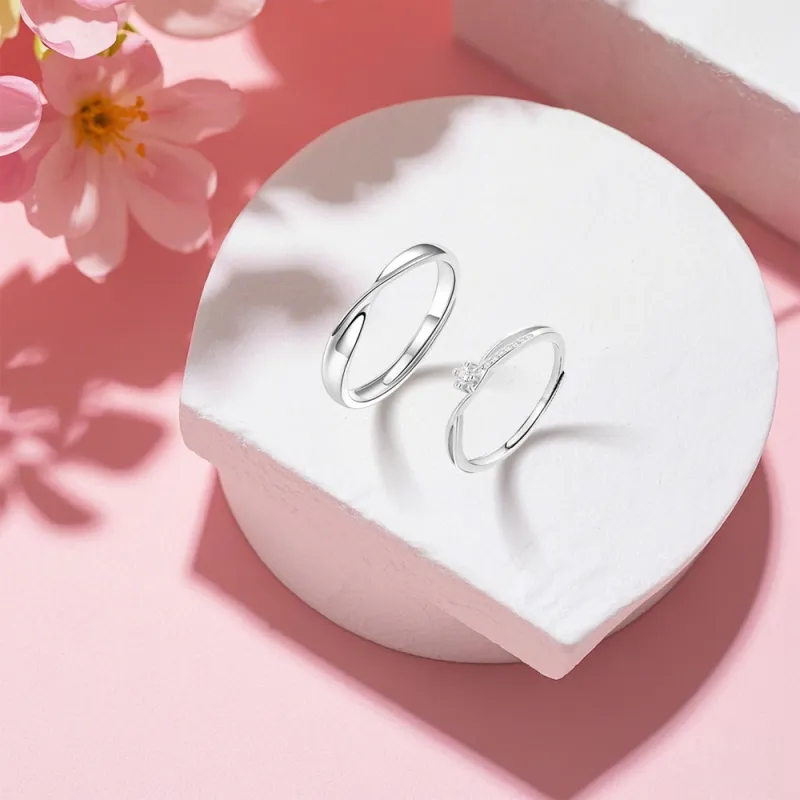 BLANK IN BLANK Sterling Silver Rings Unisex-3