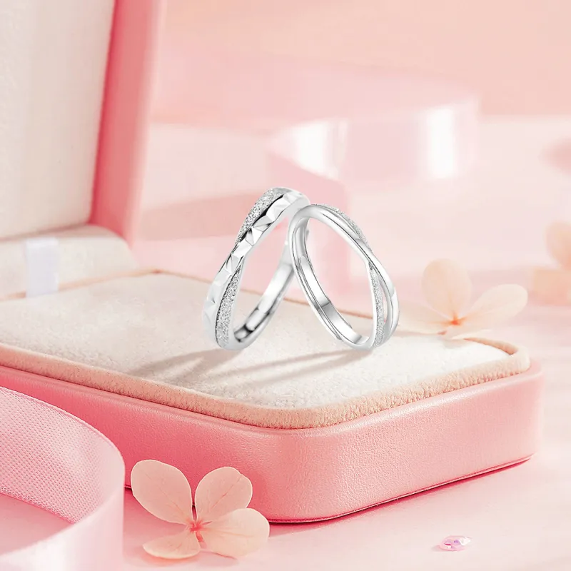 BLANK IN BLANK Sterling Silver Rings Unisex-2