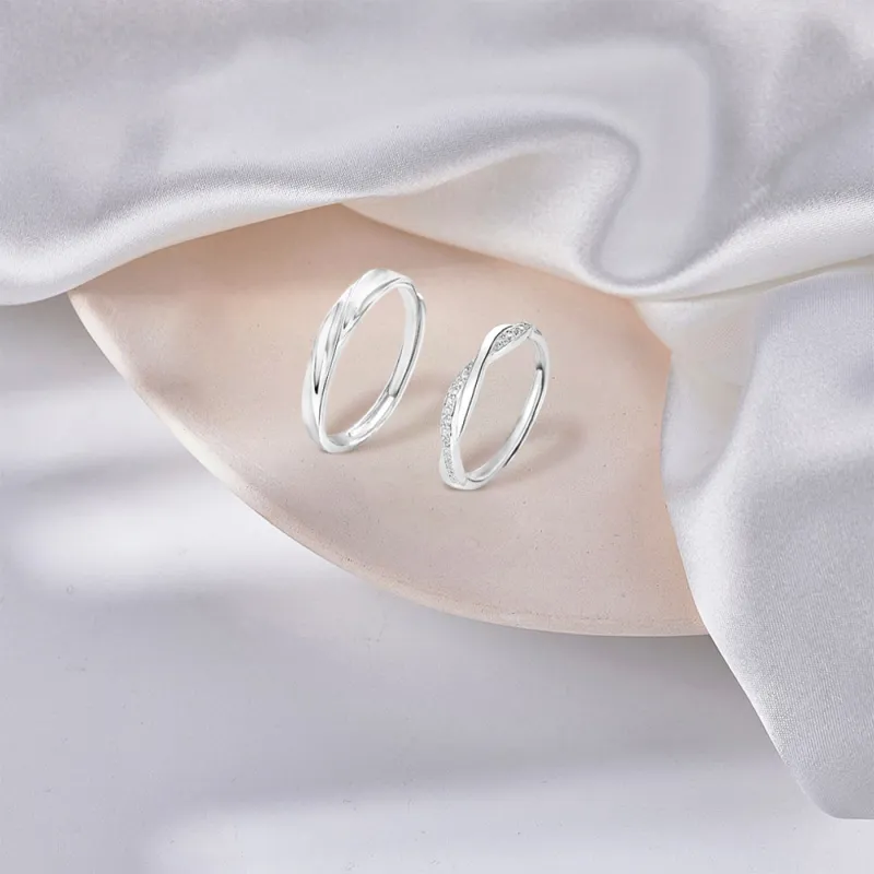 BLANK IN BLANK Sterling Silver Rings Unisex-3