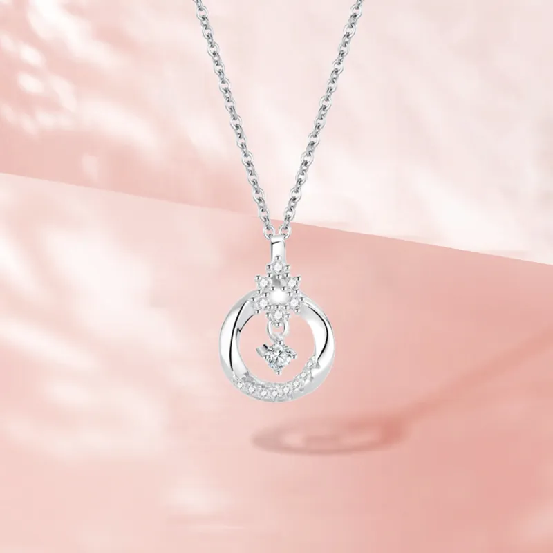 BLANK IN BLANK Zircon Necklaces Women's Anniversary Birthday Bestie Gift Girl-5