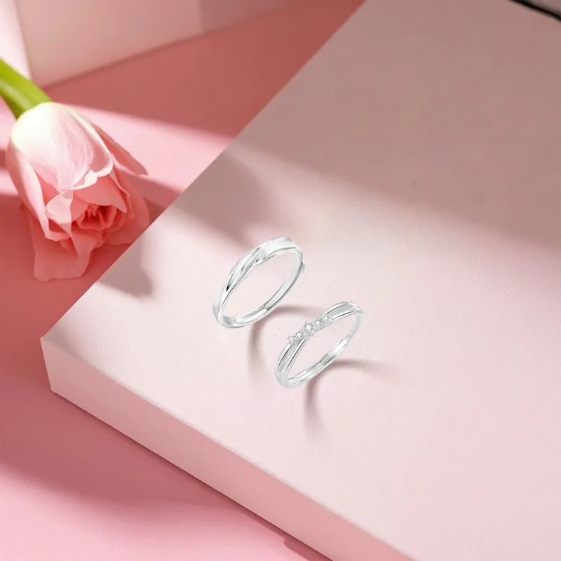 BLANK IN BLANK Sterling Silver Rings Unisex-3
