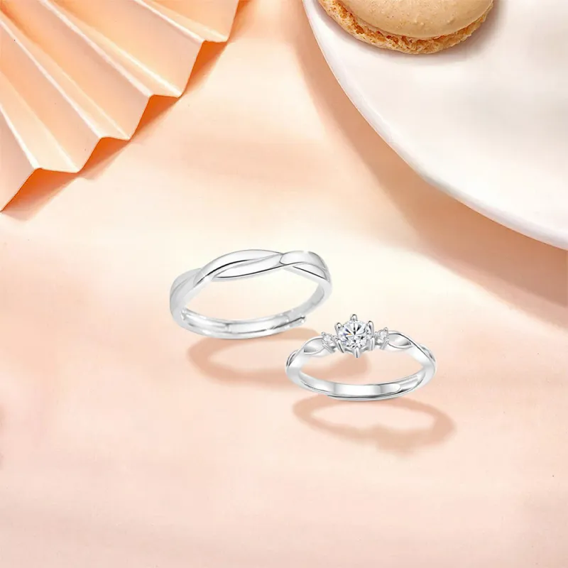 BLANK IN BLANK Sterling Silver Rings Unisex Date Snake Year Ornament Box-3