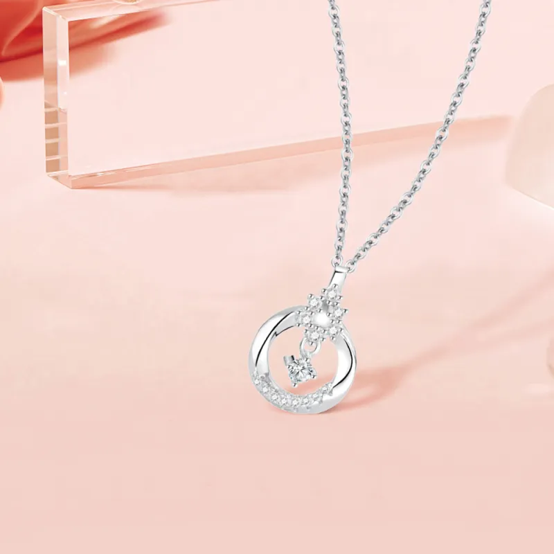 BLANK IN BLANK Zircon Necklaces Women's Anniversary Birthday Bestie Gift Girl-4