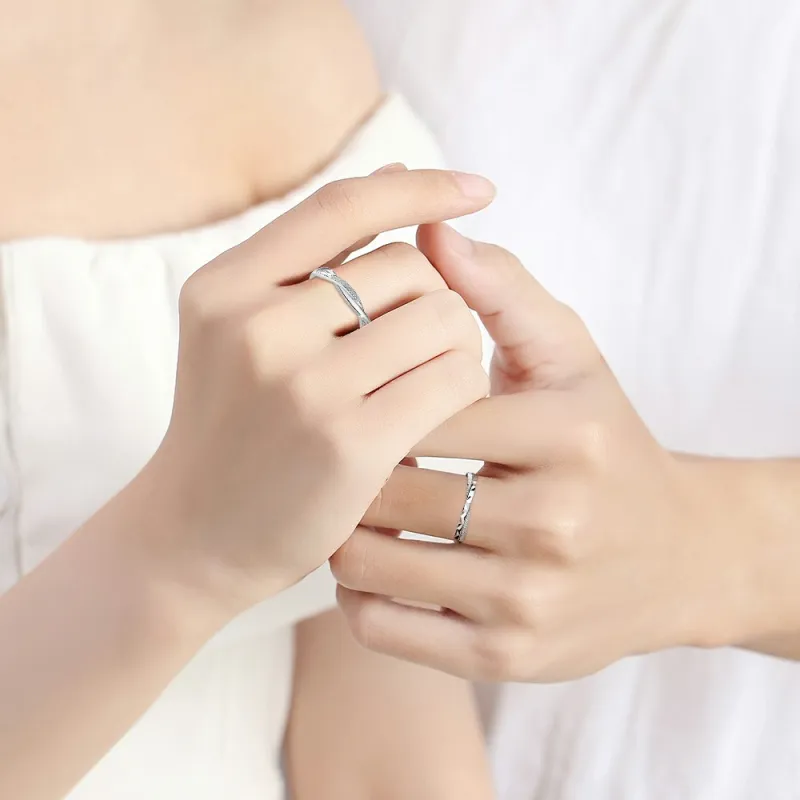 BLANK IN BLANK Sterling Silver Rings Unisex-1