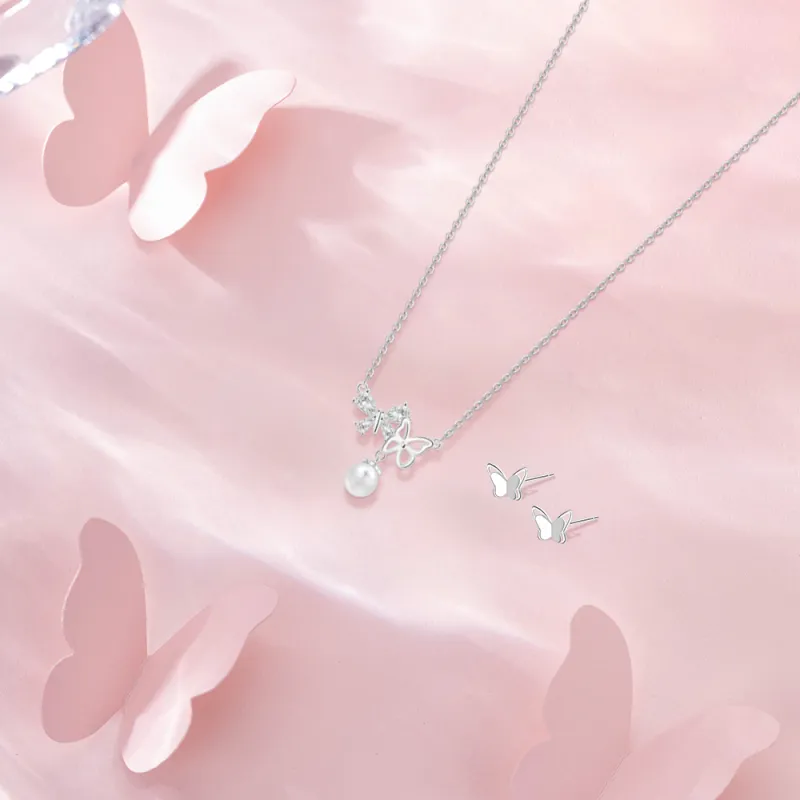 BLANK IN BLANK Sterling Silver Necklaces Women's Bestie Girlfriend Couple Birthday Gift Girl-1