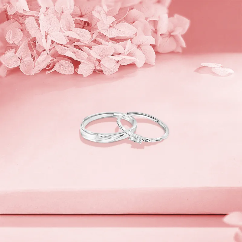 BLANK IN BLANK Sterling Silver Rings Unisex-4