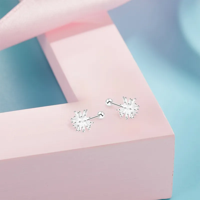 BLANK IN BLANK S999 Fine Silver Stud Earrings Women's Silver-2