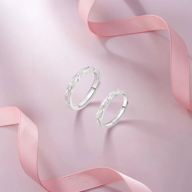 BLANK IN BLANK Sterling Silver Rings Unisex Anniversary Box-3