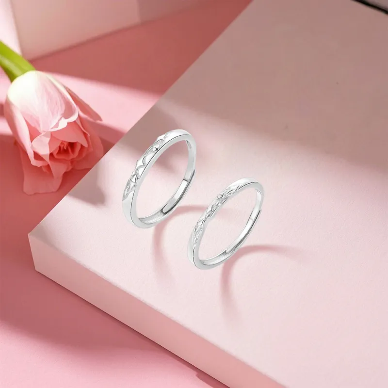 BLANK IN BLANK Sterling Silver Rings Unisex-3