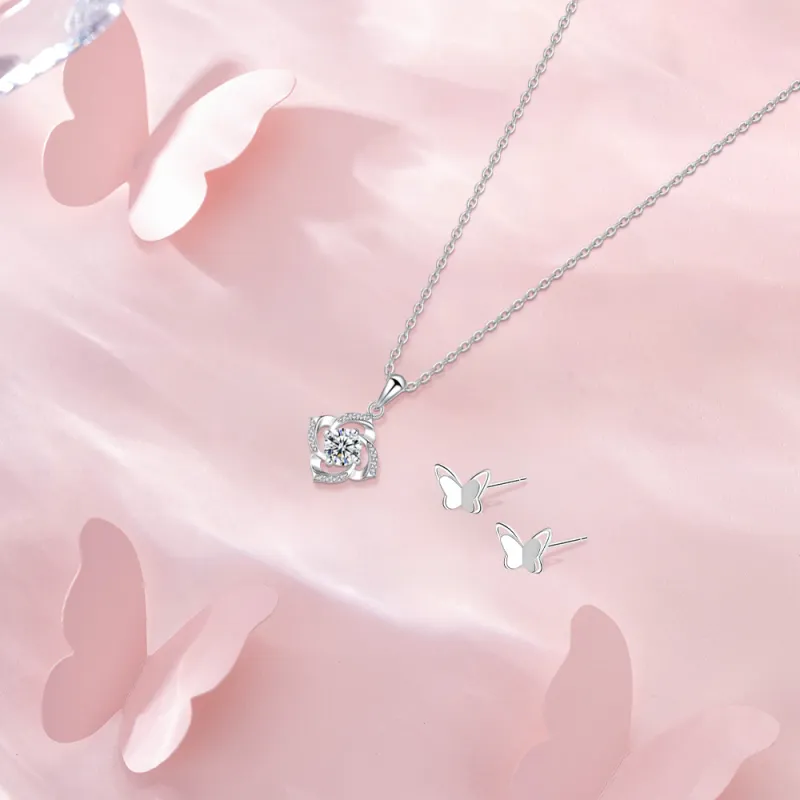 BLANK IN BLANK Sterling Silver Necklaces Women's Birthday Bestie Couple Gift For Girl-2