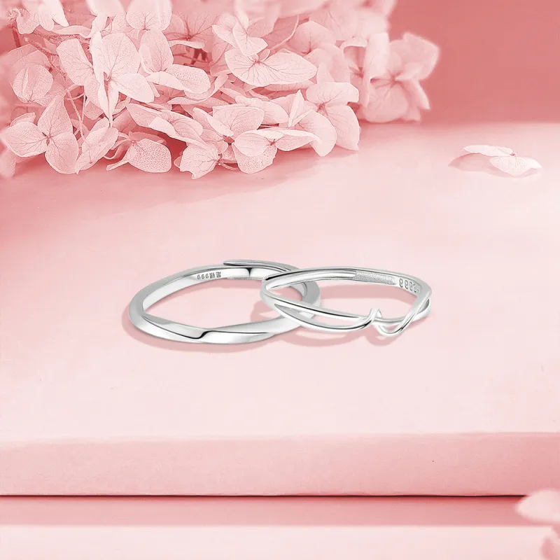 BLANK IN BLANK 999 Fine Silver Rings Unisex-9