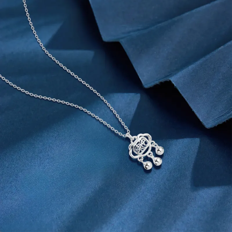 BLANK IN BLANK Sterling Silver Necklaces Women's Couple Bestie Mom Girl's Birthday Gift-2