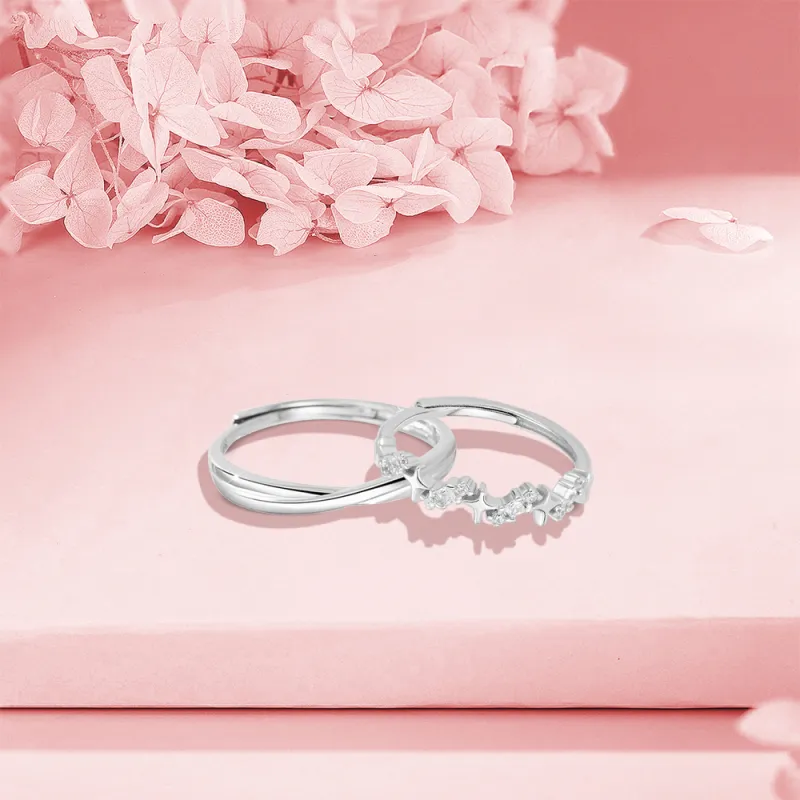 BLANK IN BLANK Sterling Silver Rings Unisex-4