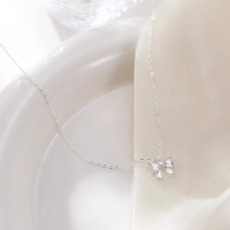 Silver Trim Sterling Silver Necklaces Women's-4