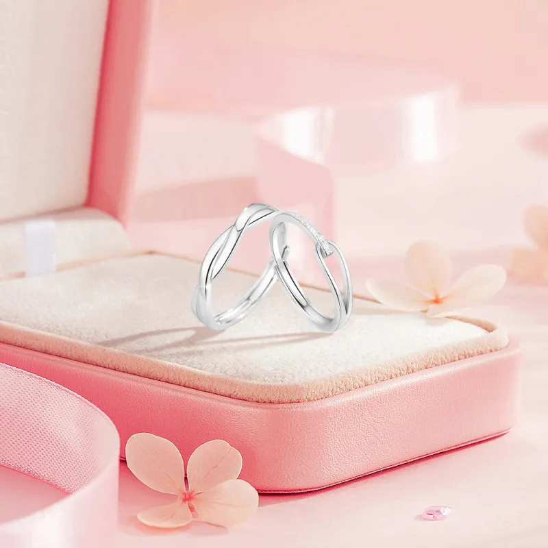 BLANK IN BLANK Sterling Silver Rings Unisex-2