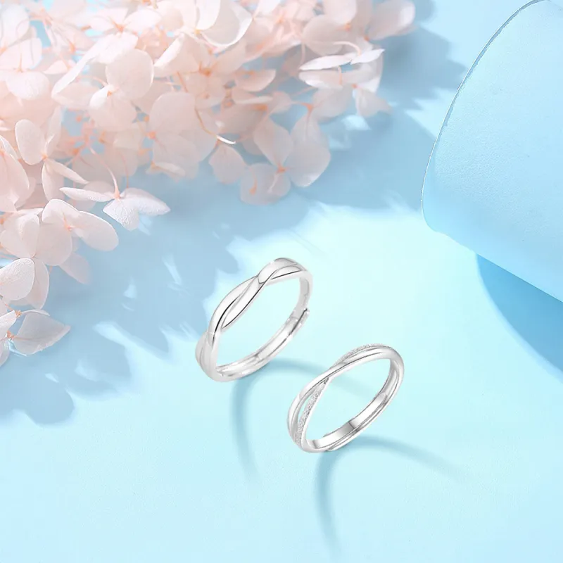 BLANK IN BLANK Sterling Silver Rings Unisex-2