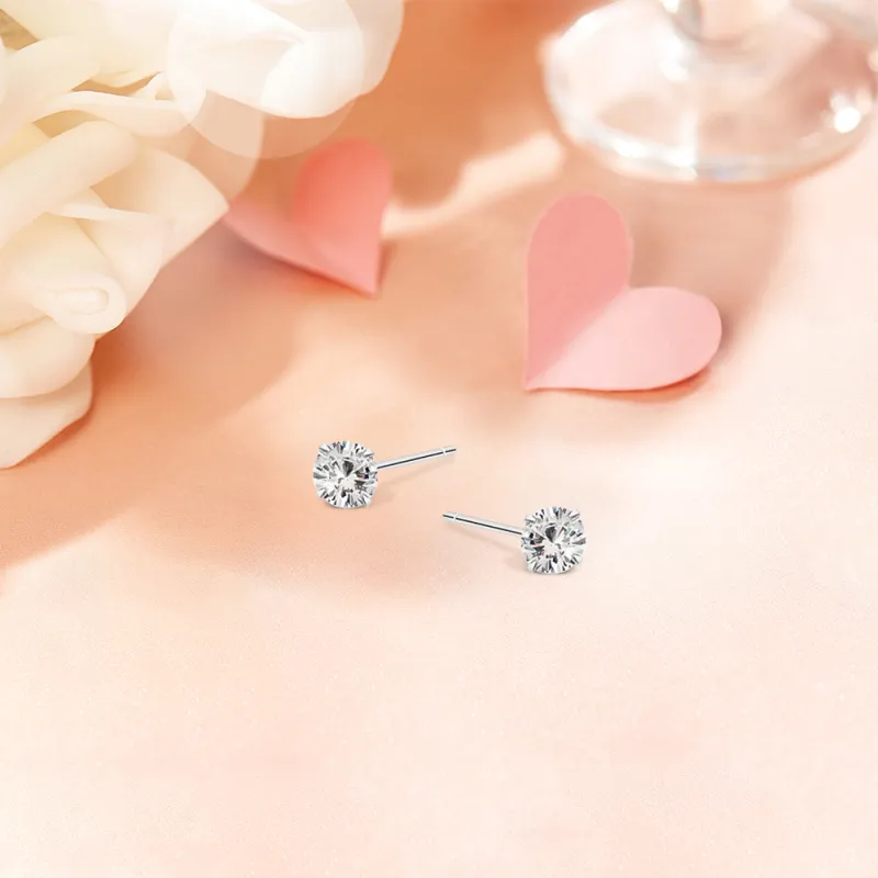 BLANK IN BLANK Sterling Silver Stud Earrings Women's Anniversary Bestie Girlfriend Birthday Women's-12