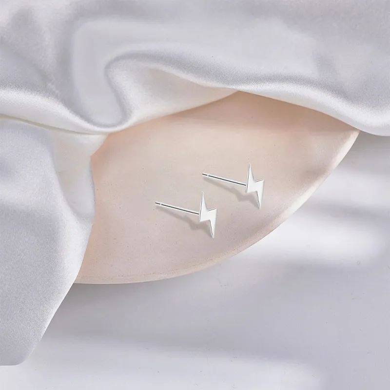 BLANK IN BLANK Sterling Silver Stud Earrings Women's Couple Bestie Female Friend Girl Birthday-2