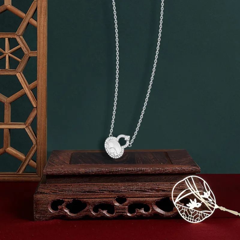 BLANK IN BLANK Zircon Necklaces Women's Bestie Girlfriend Couple Birthday Girl-2