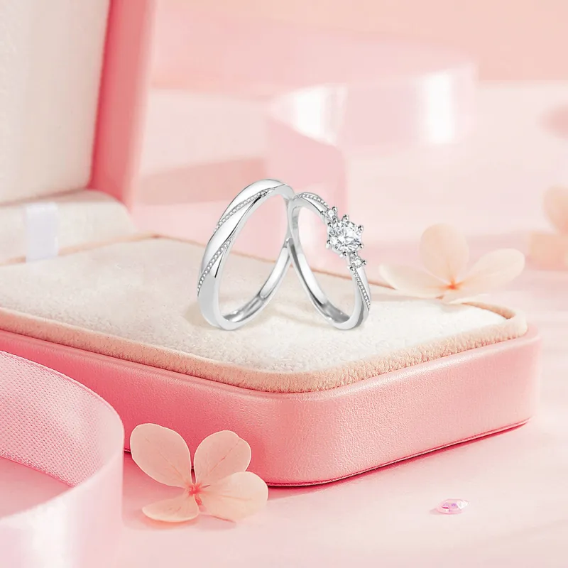BLANK IN BLANK Sterling Silver Rings Unisex Box-2