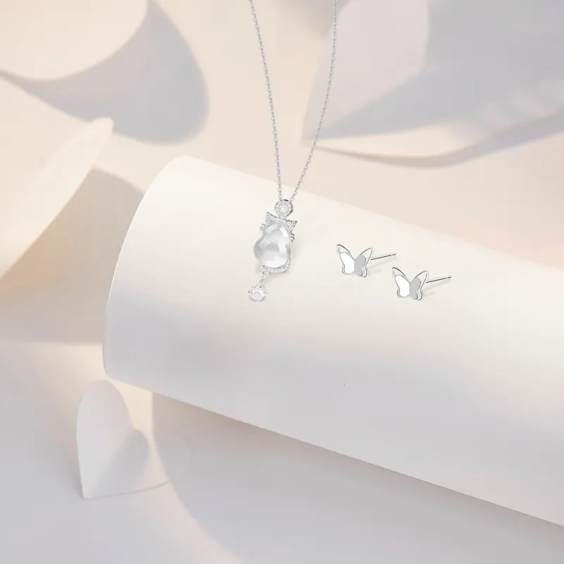 BLANK IN BLANK Zircon Necklaces Women's Bestie Girlfriend Couple Birthday Gift Girl-1