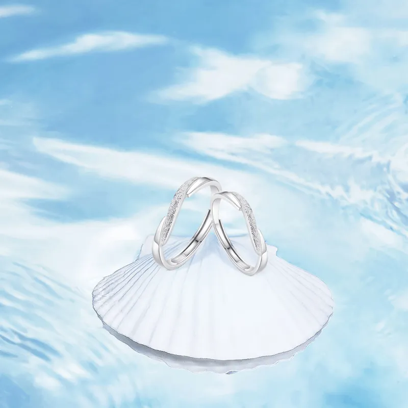 BLANK IN BLANK Sterling Silver Rings Unisex Anniversary Birthday Box-2