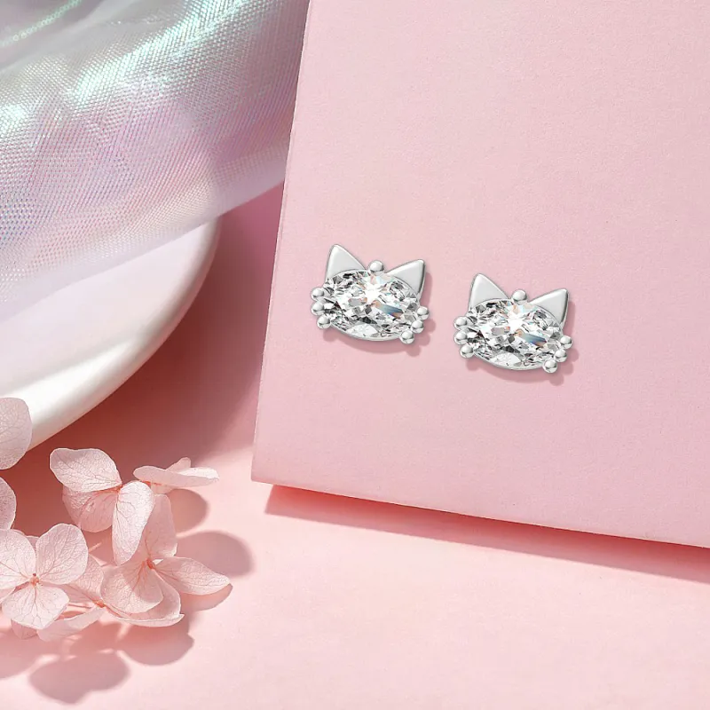 BLANK IN BLANK Sterling Silver Stud Earrings Women's Box For Bestie Couple Women's Birthday-3