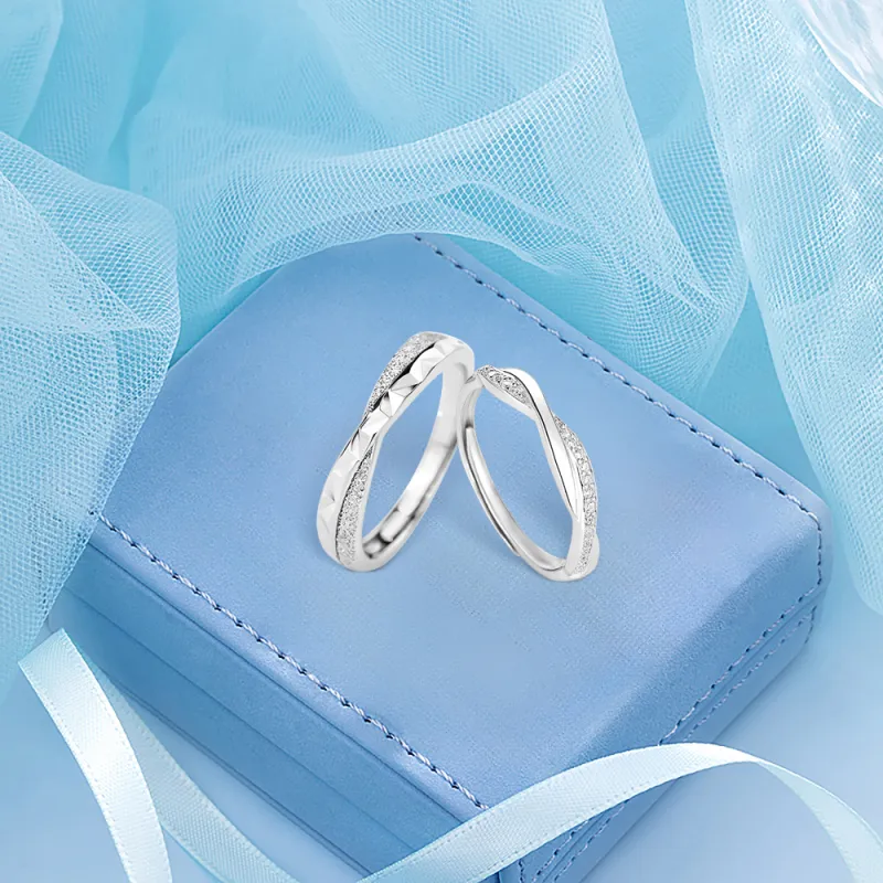 BLANK IN BLANK Sterling Silver Rings Unisex-3