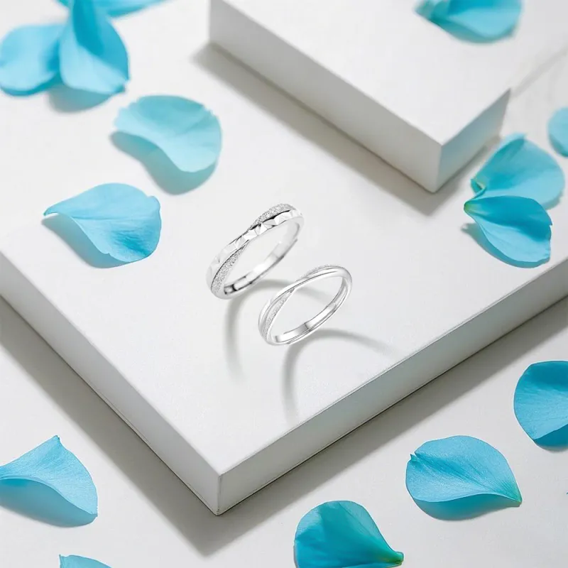 BLANK IN BLANK Sterling Silver Rings Unisex-3