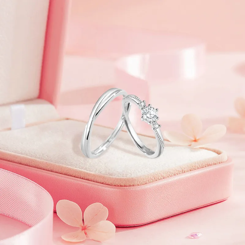 BLANK IN BLANK Sterling Silver Rings Unisex Snake Year Decorative Box-4