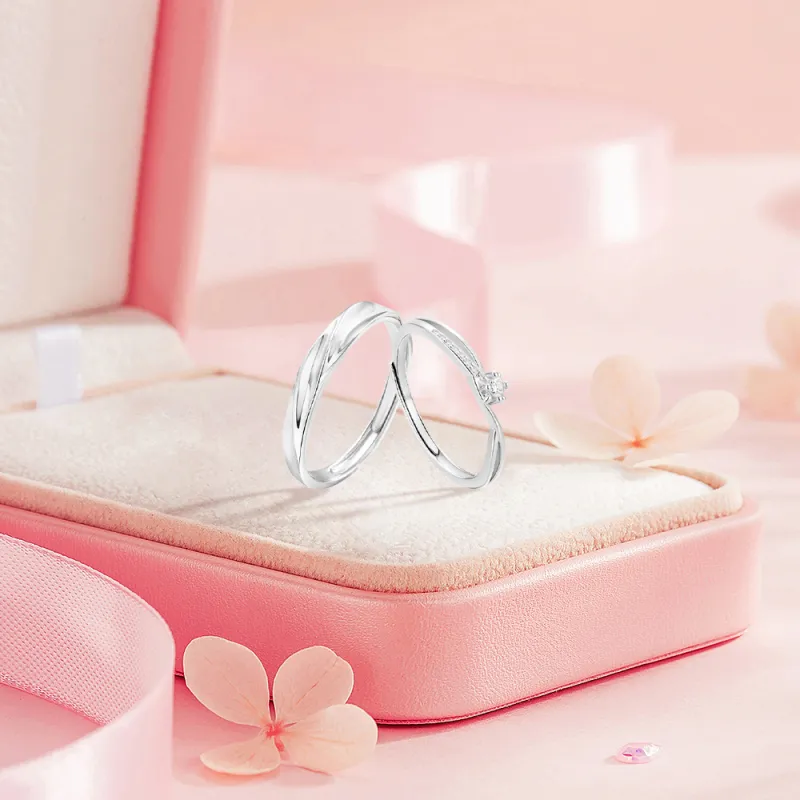 BLANK IN BLANK Sterling Silver Rings Unisex-2