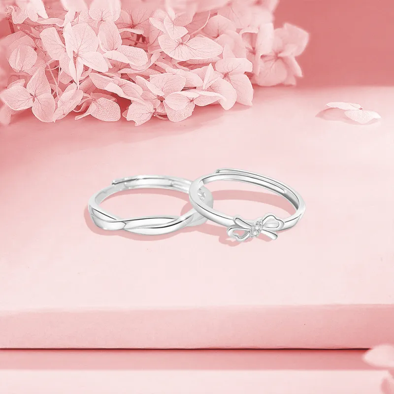 BLANK IN BLANK Sterling Silver Rings Unisex-4