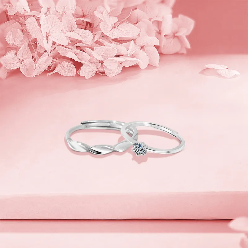 BLANK IN BLANK Sterling Silver Rings Unisex Girlfriend's Birthday-4