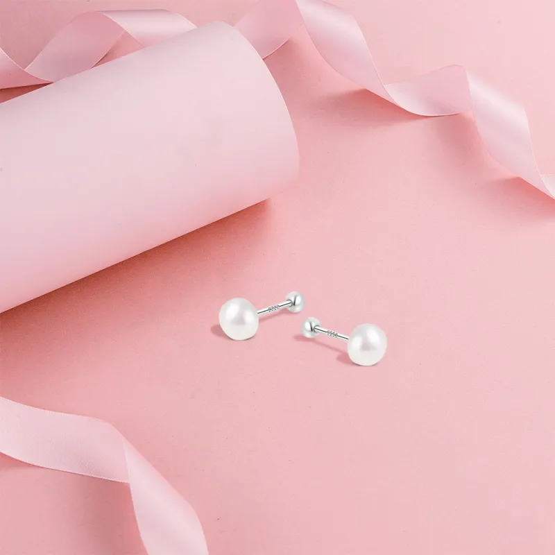 BLANK IN BLANK S 999 Fine Silver Stud Earrings Women's-2