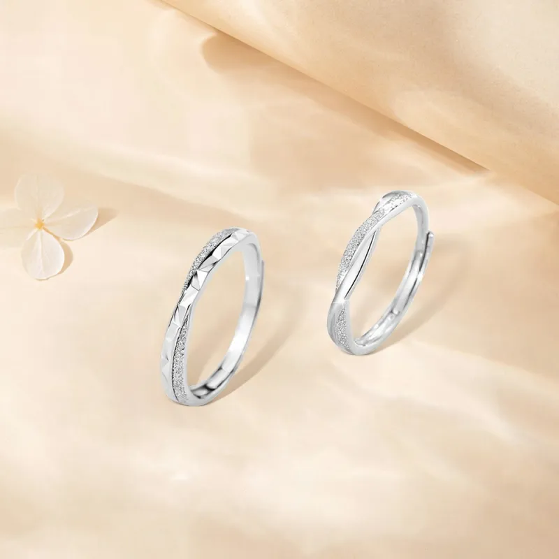 BLANK IN BLANK Sterling Silver Rings Unisex-3