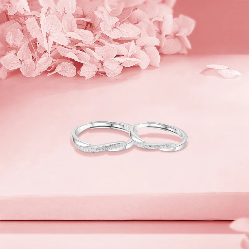 BLANK IN BLANK Sterling Silver Rings Unisex Anniversary Birthday Box-4